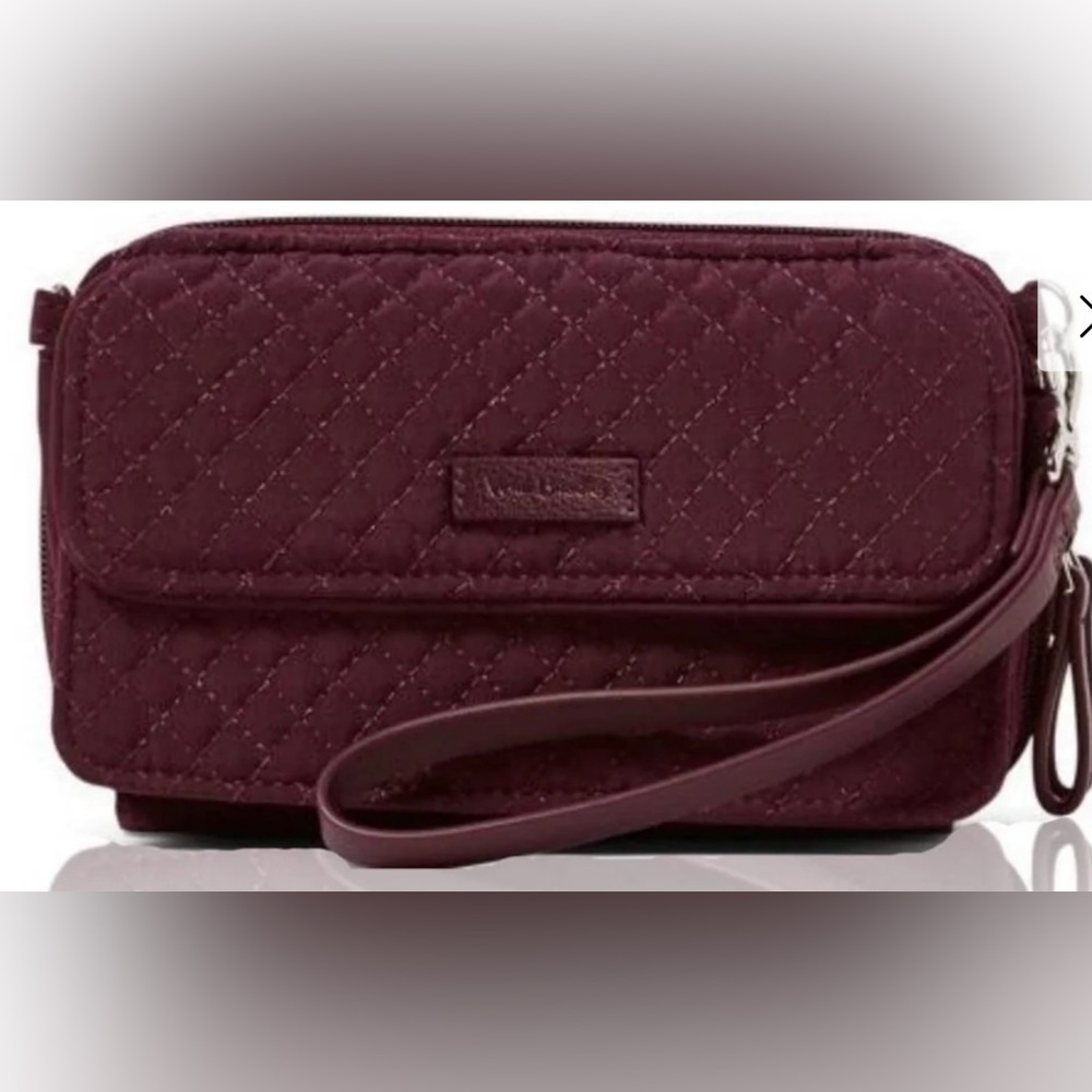 Vera Bradley All In One Crossbody Mulled Wine RFID Bag NWOT